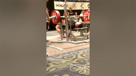 502 Raw Bench Usapl 275 Class American Record Youtube