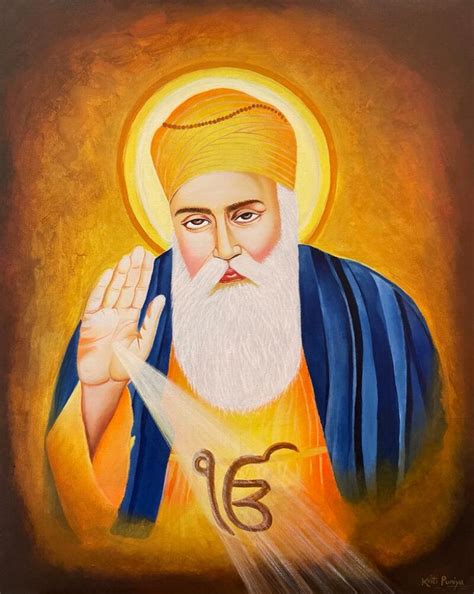 “Sacred Serenity: Handmade Guru Nanak Painting, a Divine Tribute” – Vedalic