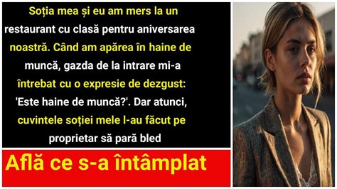 Soția și cu mine am ieșit la cină Ospătărița a judecat ținuta mea de