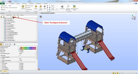 How To Show Solidworks Composer Bom Info In The Assembly Tree