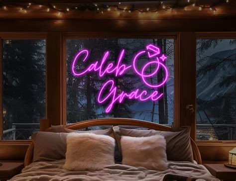 Custom Neon Wedding Sign Custom Backdrop Custom Neon Sign Wall Art