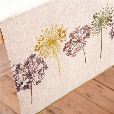 Dandelion Clock Table Runner Dunelm