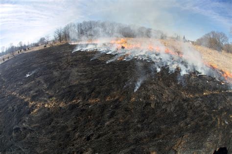 Free Picture Fire Crew Burns Fields Habitat Management