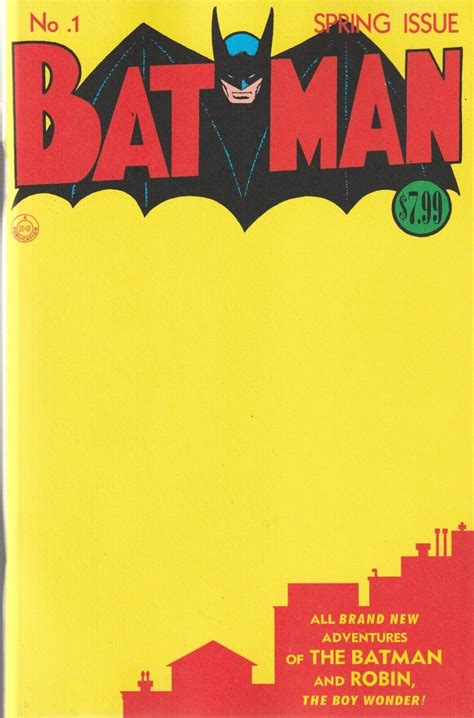 Batman 1 Blank Facsimile Edition NM DC 2023 DD Comic Books