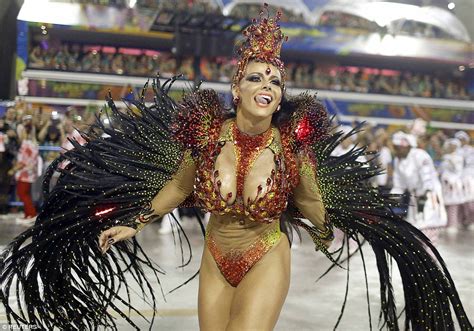 Rain At The Sambadrome Fails To Dampen Spirits At The Rio Carnival