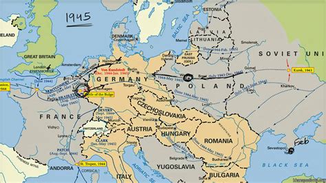 Political Map Europe 1945