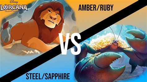 Can Mufasa Reign Supreme Disney Lorcana Steel Sapphire Vs Ruby Amber