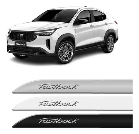 Friso Lateral Fiat Fastback Cor Original Grafia Cromada Parcelamento