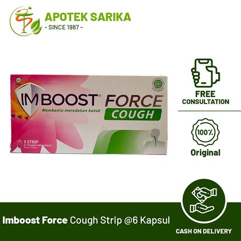 Jual Imboost Force Cough Strip 10 Tablet Meredakan Batuk Anti