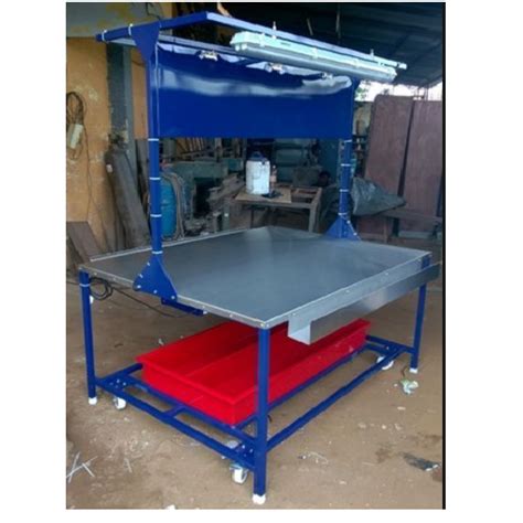 Powder Coating Mild Steel SS Top Two Sided Working MS Table In Pune At