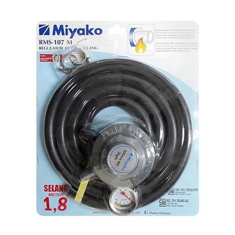 Miyako Selang Gas Regulator Meter Tekanan Rendah Sni Rms Lazada