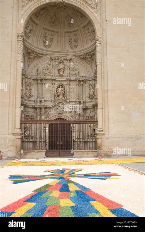 Cathedral Door Logrono Rioja Spain Stock Photo - Alamy