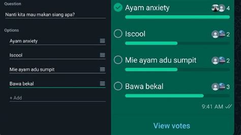 Fitur Polling Whatsapp Pengertian Dan Cara Menggunakannya