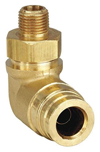 Parker Brass Male Elbow 90 Degree Prestomatic Fitting 1 4 Push To