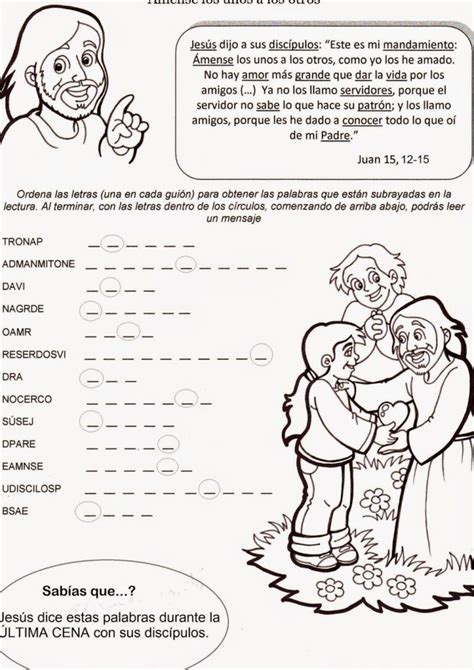 Actividades sobre la vida de Jesús para niños