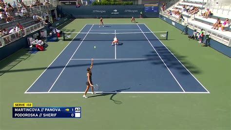 Panova Martincova Vs Sherif Podoroska Highlights Round Us Open