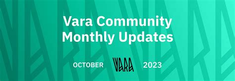 Vara Community Monthly Recap | October 2023 | by Vara Network | Medium