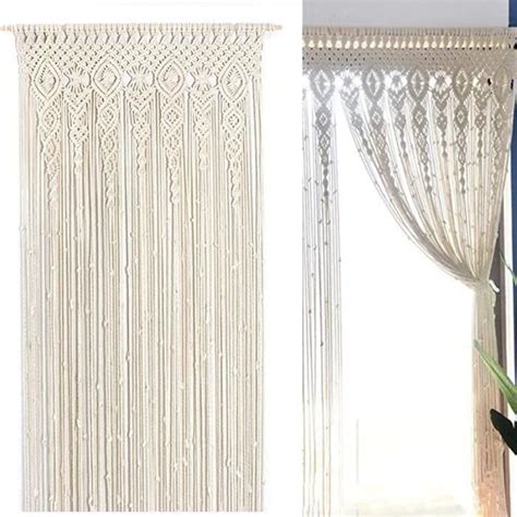 Macrame Tapisserie Murale Tiss E Macram Porte Suspendue S Parateur De