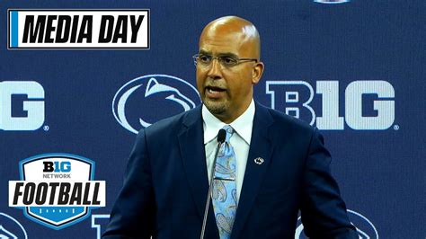 Penn State Coach James Franklin Speaks With The Media 2021 Big Ten Football Media Days Win