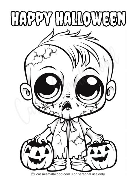 Scary Halloween Printable Coloring Pages