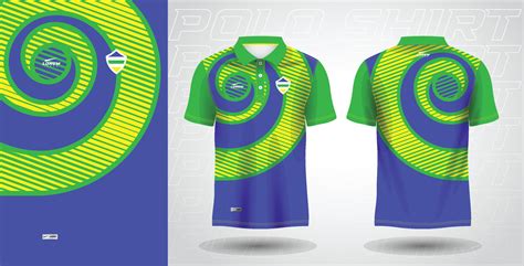 blue green yellow polo sport shirt sublimation jersey template 27530962 ...