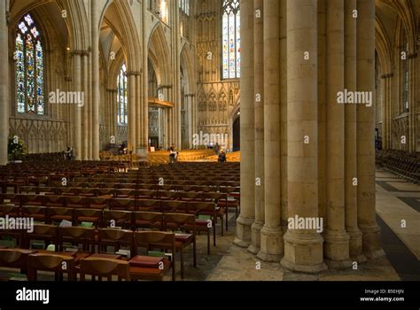 Inside York Minster Stock Photo Alamy