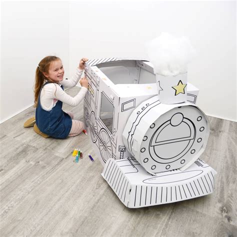 Colour-In Cardboard Train 102cm | Hobbycraft