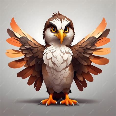 Premium AI Image | Hawk Bird Illustration AI Generative