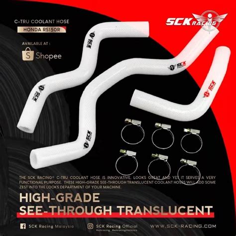 SCK RACING LC135 4S 5S Y15 Y16 RS150 TRANSLUCENT RADIATOR HOSE SET