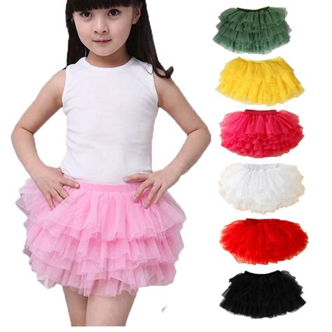 Fashion Girls Tutu Skirts Baby Ballerina Skirt Children Fluffy Tulle