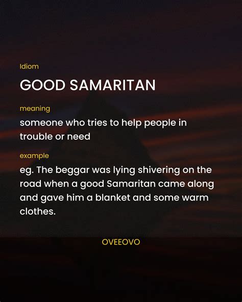 Meaning Of The Good Samaritan