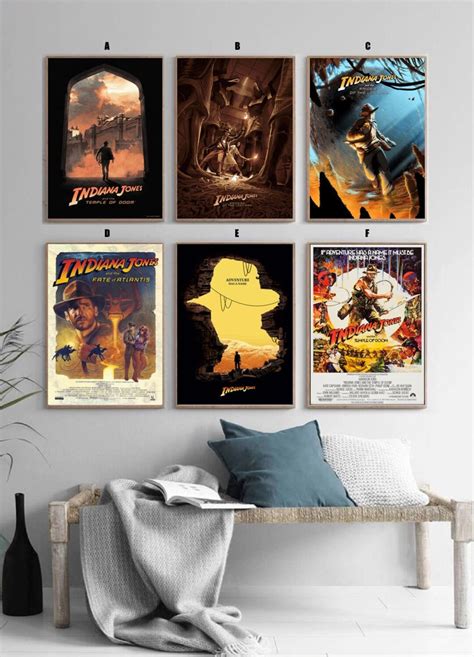 Indiana Jones Poster Classic Movie Bedroom Art Canvas Poster-unframe ...