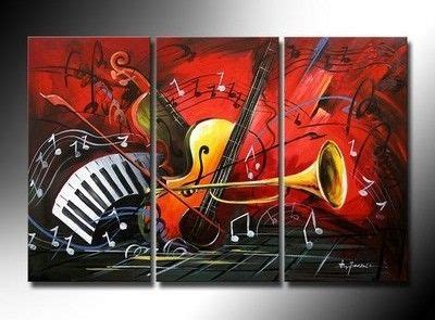 Arte Abstracto Moderno Pinturas Musica Hand Painting Art Modern