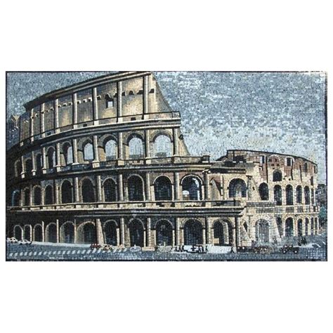 Colosseum Marble Mosaic Art - Contemporary - Tile Murals - by Mozaico Inc | Houzz | Mosaic art ...