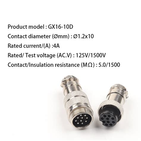 1set Gx16 23456789 Pin Docking Mannelijke And Grandado