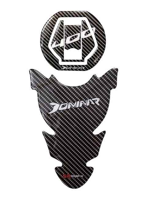 Automopix Bajaj Dominar Customize Vinyl Tank Pad Fuel Cap Sticker