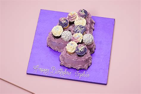 Purple Theme - Purple Mini Number Cake