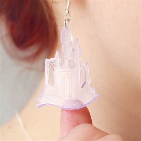 Cinderella Castle Earrings Castle Earrings Earrings Womens Earrings