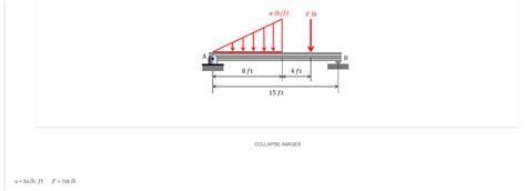 Solved A Lbft F Lb А В 4 Ft 8 Ft 15 Ft Collapse Images F