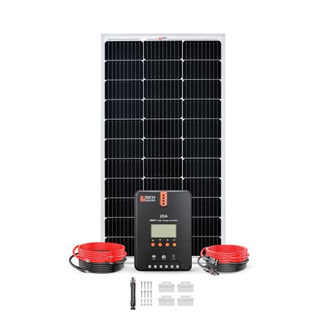 100 Watt Solar Kit with 20A MPPT Controller – RICH SOLAR