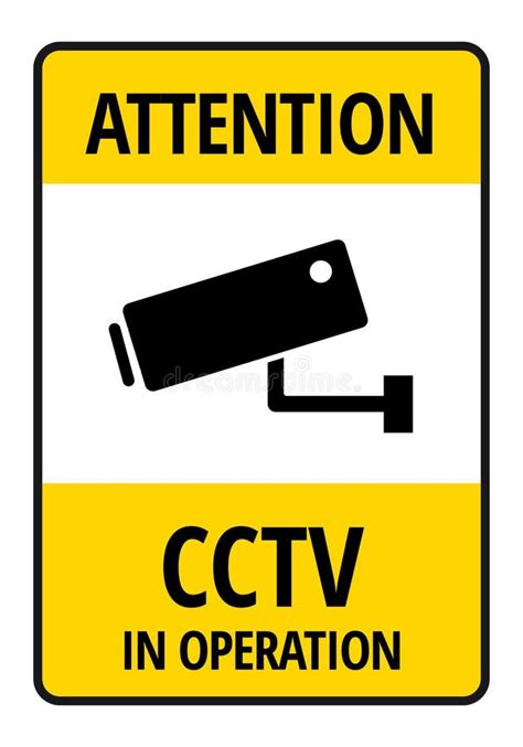 Aviso De Seguridad Bajo Vigilancia Se Al De Advertencia C Mara Cctv En