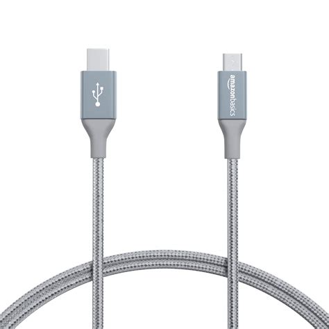 Buy Amazon Basics Double Braided Nylon Usb Type C To Micro B Male