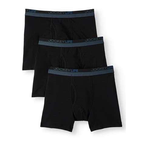 Life By Jockey Jockey Life Mens 247 Comfort Cotton Blend Boxer Brief 3 Pack