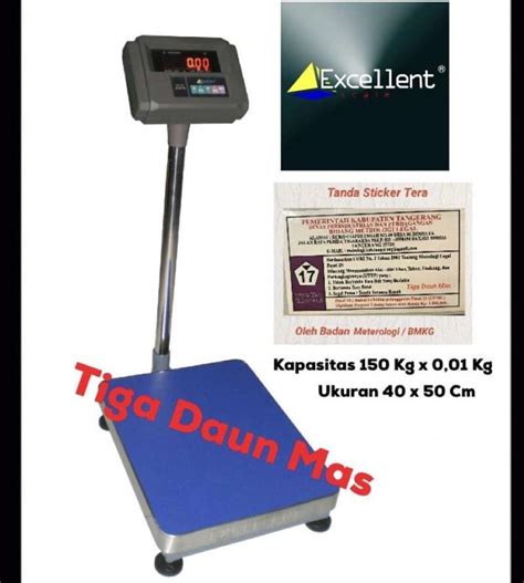 Jual Timbangan Lantai Barang Digital Bench Scale Excellent A12E New 150