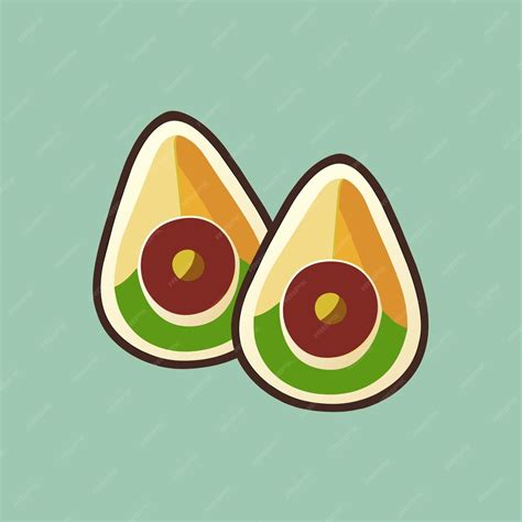 Premium Vector Avocado Vector Illustration