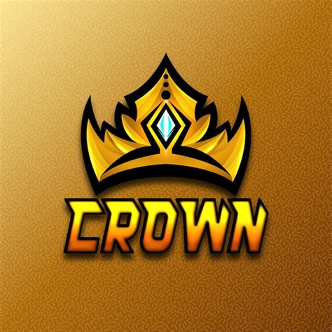 Premium Vector | Crown gaming logo