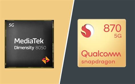 MediaTek Dimensity 8050 Vs Qualcomm Snapdragon 870 Mana Yang Lebih