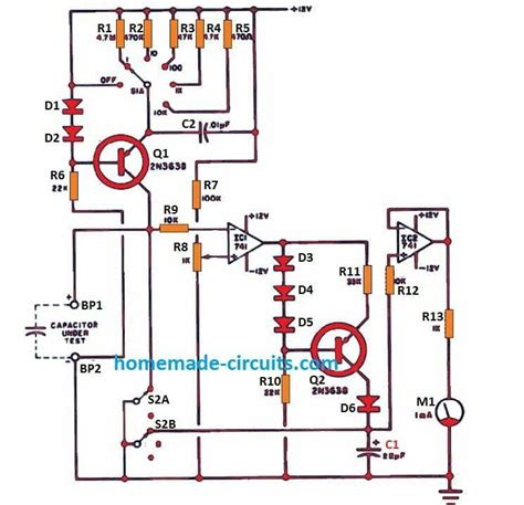 Inductance Meter Circuit Diagram