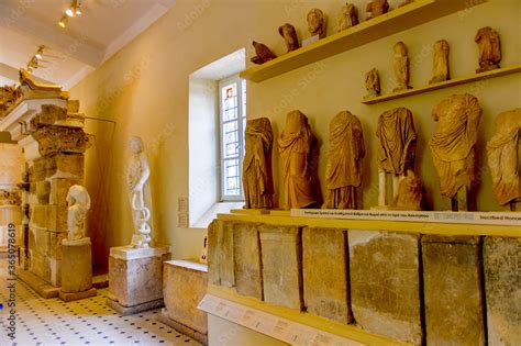 EPIDAURUS, GREECE -APR 24, 2016: Statue at the Archaeological museum in ...