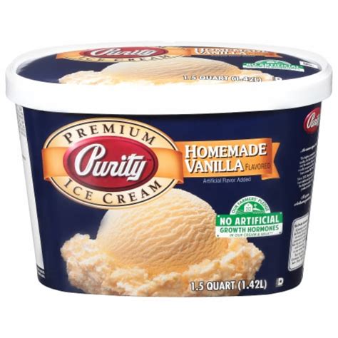 Purity Homemade Vanilla Ice Cream Tub 48 Oz Smiths Food And Drug